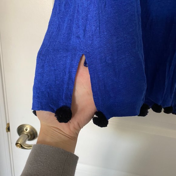 J Crew Muscle Tee with Pom Pom Detail - Picture 3 of 5